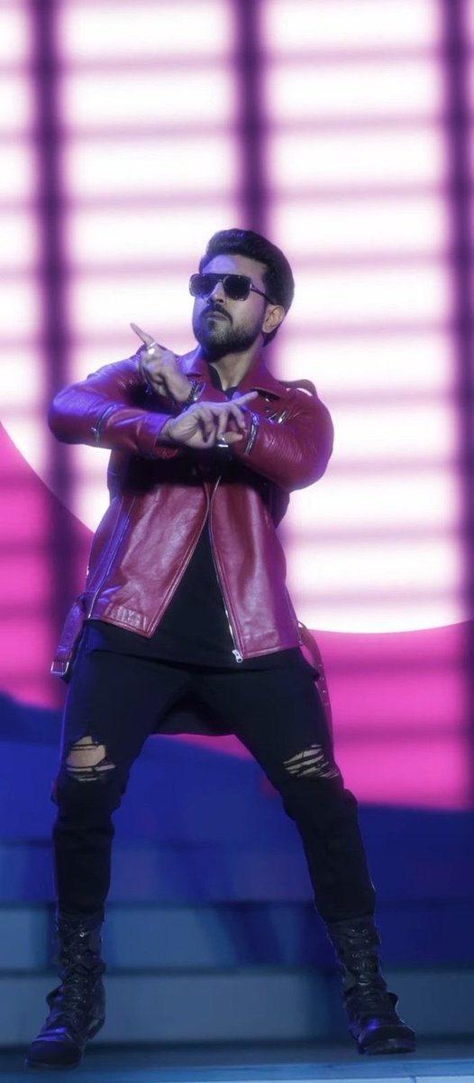 A still of Ram Charan from Dhop song in Game Changer film