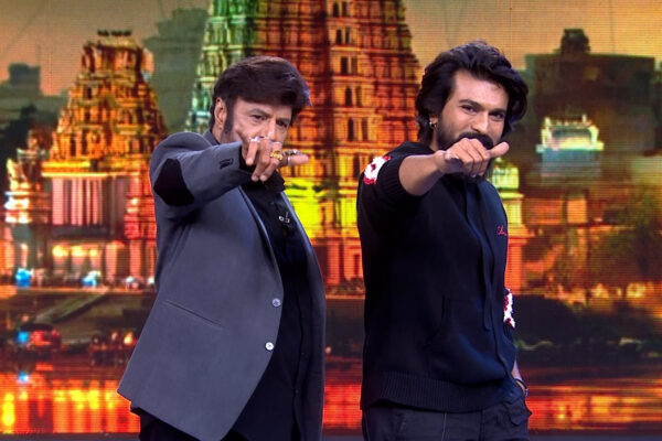 Ram Charan and Balakrishna from Unstoppable show