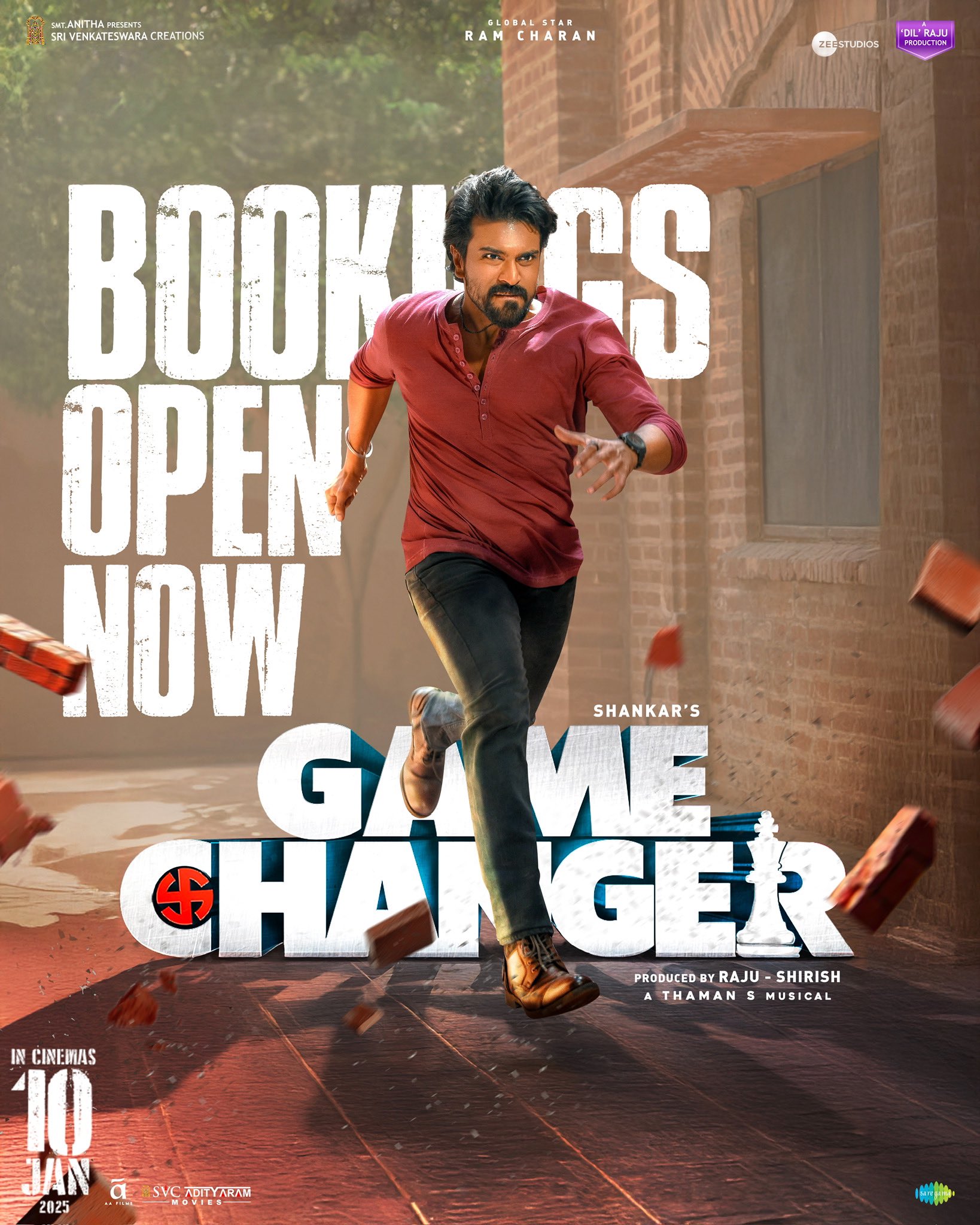 Game Changers new poster of Ram Charan