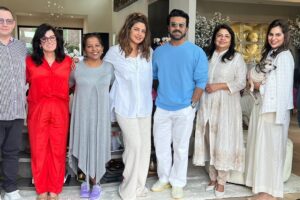 Ram Charan and Upasana in Los Angeles for Oscars