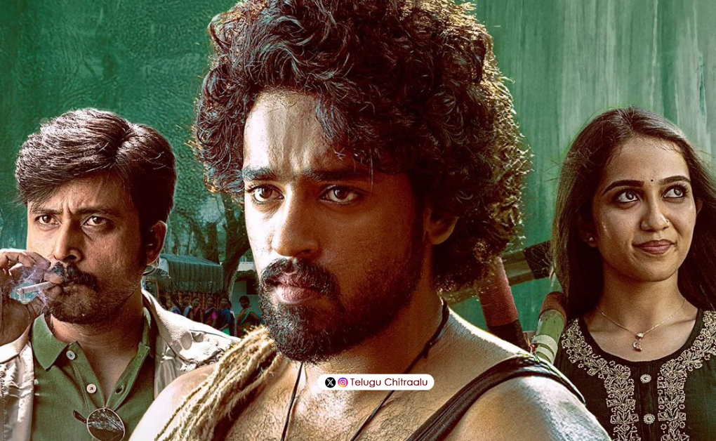 Mowgli poster featuring Roshan Kanakala, Bandi Saroj Kumar and Sakshi Mhadolkar