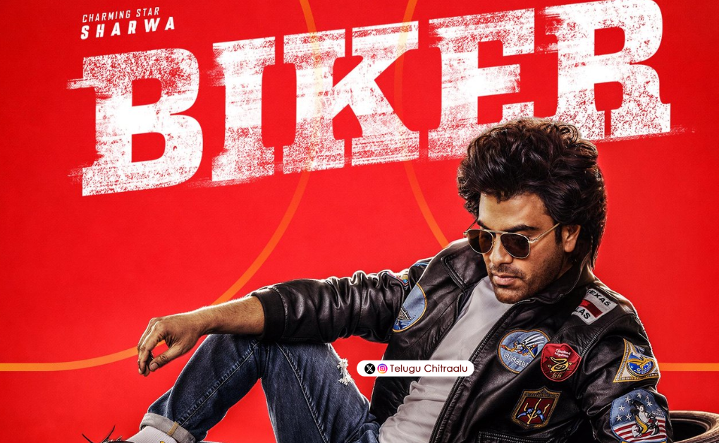 Biker poster featuring Sharwanand