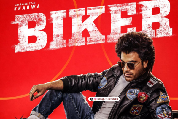 Biker poster featuring Sharwanand