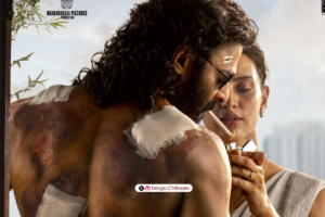 Spirit poster featuring Prabhas and Tripti Dimri